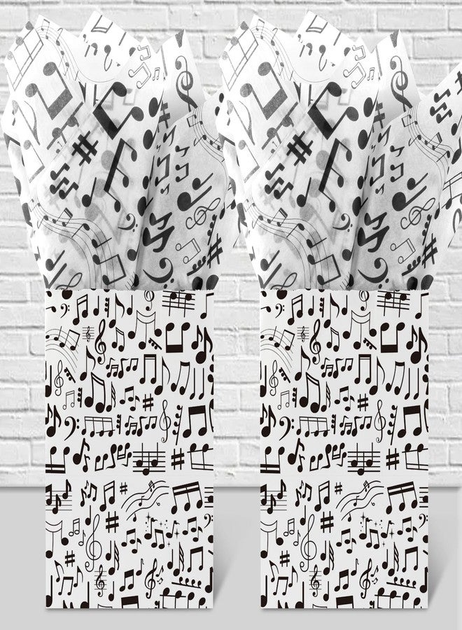 Bolsome 100 Sheets 20 * 14 Inches Musical Note Tissue Paper Music Design Gift Wrapping Tissue for Birthday Baby Shower Wedding Christmas Music Concert 50s Theme Party DIY Craft - Image 3